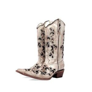 J.B. Dillon Chicroy Leather Cowgirl Boots Womens Sz 7B JBR6055 Western Festival